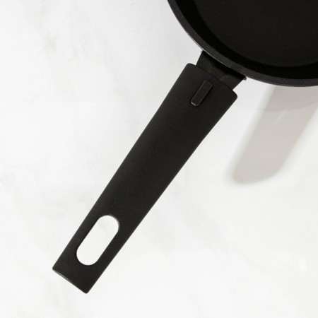 Sleepy "Ulya", d = 16 cm, removable handle, anti -stick coating, color black metallic-3
