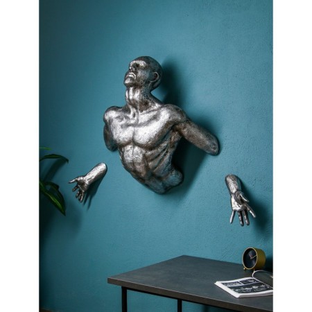 Figure "Phantom", polystone, 85 cm, silver color-1