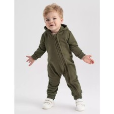 Комбинезон детский на молнии MOWbaby Dino, рост 68 см, цвет зелёный