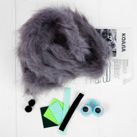 Set for creating a koala toy from fur sticks-2