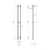 Electric towel "Dvin" X-2 Neo, 1200x80 mm, 1 "-1/2" Dimmer polished