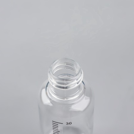 A bottle for storage, with a spray, with a division scale, 30 ml, white/transparent color-5