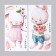 Sticker Plastic Interior Color "Zaychat - First Love" set 2 sheets 30x60 cm