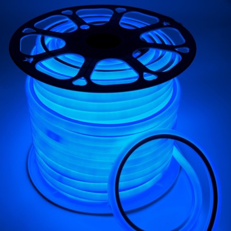 Flexible General 16 mm D-shaped, IP67, 50 m, SMD2835, 120 LED/m, 9.6 W/m, 220 V, glow of blue