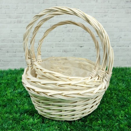 Set of baskets "Whole Wick", 3 pcs, 30.5 × 13/34.5 cm, 25 × 11/31 cm, 20 × 9/25 cm, willow-2