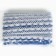 Braid wicker, with a lurex 4.5 cm, in a roll 100 m., Blue-white