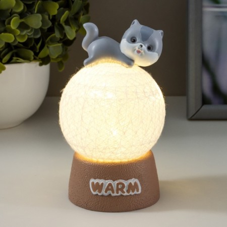 Night "Kitten" LED from batteries 6x6x10 cm Risalux-1