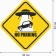 Decorative sign (poster) "Do not park" 32x32 cm, plastic