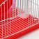 Rodent cell equipped RT-2T, 22 x 16 x 20 cm, red