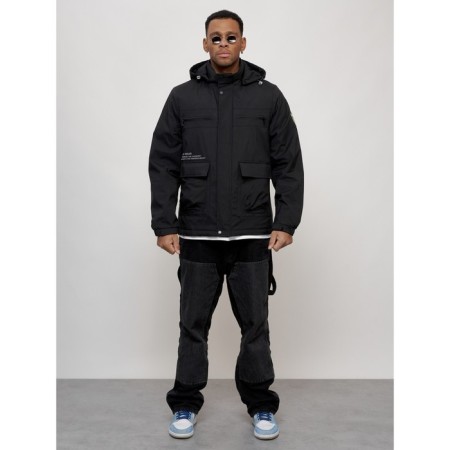 Sports male jacket, size 50, black color