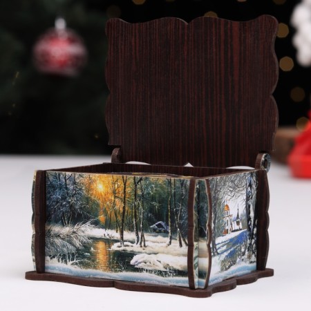 Bullfinch Casket with 14 Christmas toys inside, 9.5x5.7x7.5 cm-2