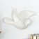 Decor wall ceramics "White Bird" 5x9.5x14.2 cm