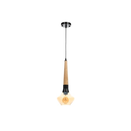 John Lamp 1x40W E27 Black/Brown 17.5x15.5x42 (142) cm