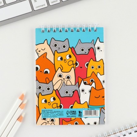 Notepad A6, 40 liters on the crest, soft cover "kittens"-4