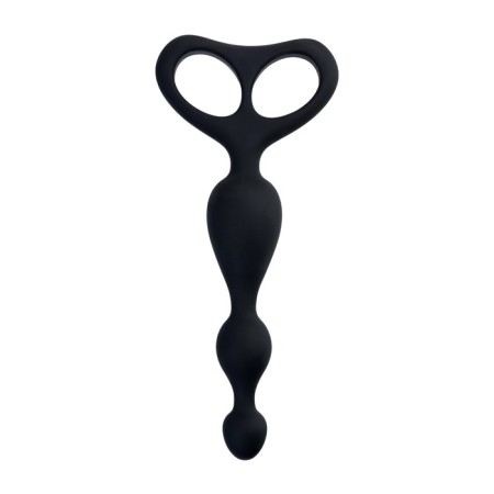Anal traffic jam Popo pleasure byfa aquilae, silicone, black, 18 cm, d 3 cm-1