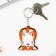 Key keychain wooden "Corgi Inverted" 4.7 x 6 cm