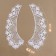 Collar sewing, guipyur, 21 × 6.5 cm, white color