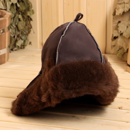 Bath cap of sheepskin "Tymak"