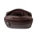 Waist bag, 2 parts on a zipper, adjustable belt, brown color