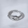 Ring "Bulavka" trend, silver color, dimensionless