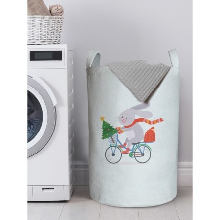 Basket for storage of things "Bunny with gifts", size 35x50 cm-5