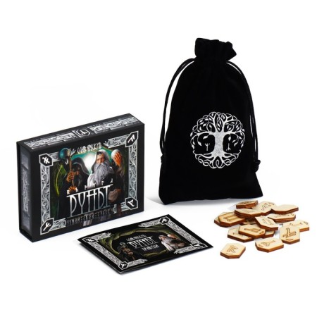 Gadal runes "Slavic", 18 runes, velvet bag (12x18 cm), 16+-1
