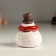 Souvenir Ceramics "Snowman in a hat with hanging legs" 6.3x6.7x7.7 cm