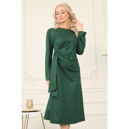 Female dress, size 56, green color-11