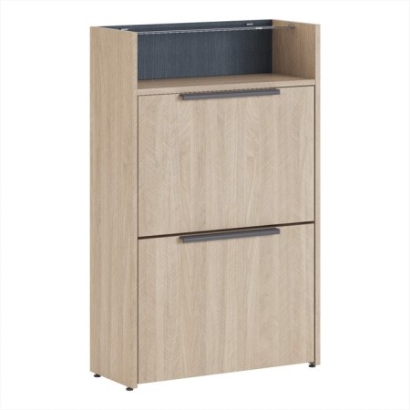 Palermo No. 6 shoe cabinet, 600 × 250 × 968 mm, Palermo color / Rhine Morion