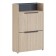Palermo No. 6 shoe cabinet, 600 × 250 × 968 mm, Palermo color / Rhine Morion