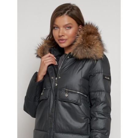 Winter jacket, size 46, dark gray color-23