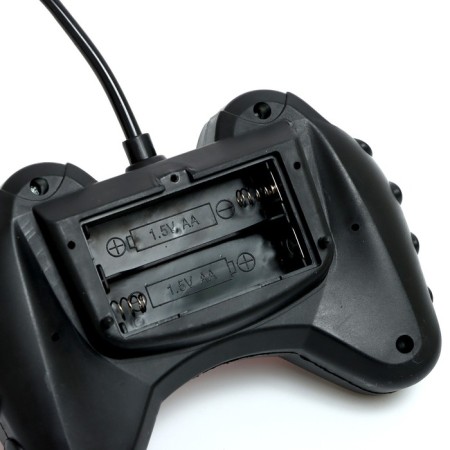 Radio-controlled jeep "All-terrain vehicle" works on batteries, black and blue color-5