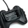 Radio-controlled jeep "All-terrain vehicle" works on batteries, black and blue color