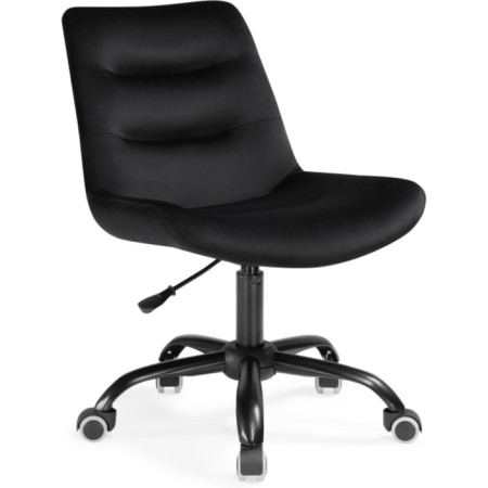 Computer chair Ordi Metal/velor, black 56x65x85 cm