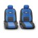 Autoshekhli university Autoprofi Comfort Combo, CMB-1105 BK/BL (M), multi-circuit, molded velor, set of 11 objects, black/blue color