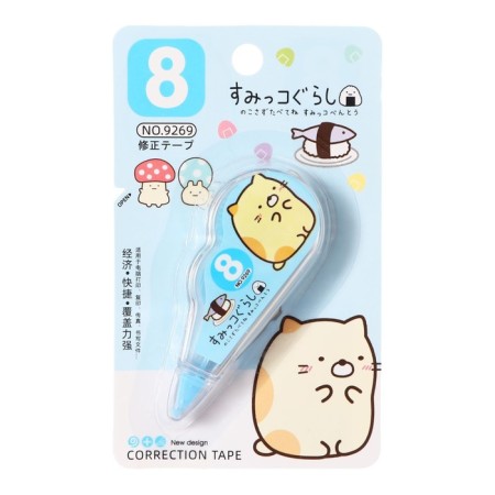 Corrector 3 m x 5 mm, blister, euro suspension, transparent body with a mix-6