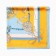 Women's scarf minku 70*70 cm, mustard