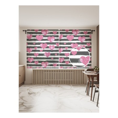 Photo "hearts and strips", size 145x180 cm, 2 pcs