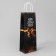 Gift package for a bottle, packaging, "bow", white craft, 13 x 36 x 10 cm