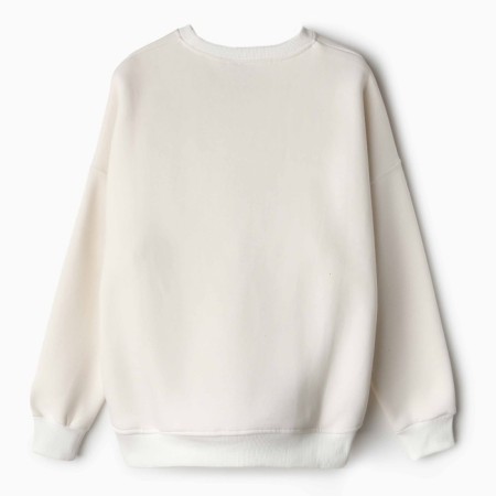 Women's sweatshirt was launched, cream color, rr One size (42-46)-5