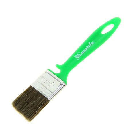 Matrix flat brush, for wood, 35x10 mm, plastic handle, natural bristles