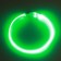 Collar - backlight ring, charging from USB, up to 70 cm, 3 glow modes, green