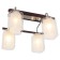 Lamp Ceiling Economy light 050J/4CR+Br WT, 4x60W, E27, 29x37x39 cm, brown color