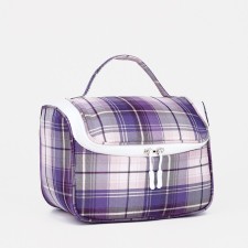 Lightning cosmetic bag, gray/purple color