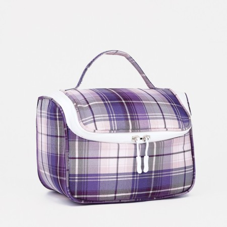 Lightning cosmetic bag, gray/purple color