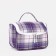 Lightning cosmetic bag, gray/purple color