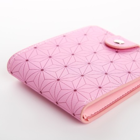 Wallet on the button, pink color-2