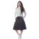 Women's skirt, size 44, brown color