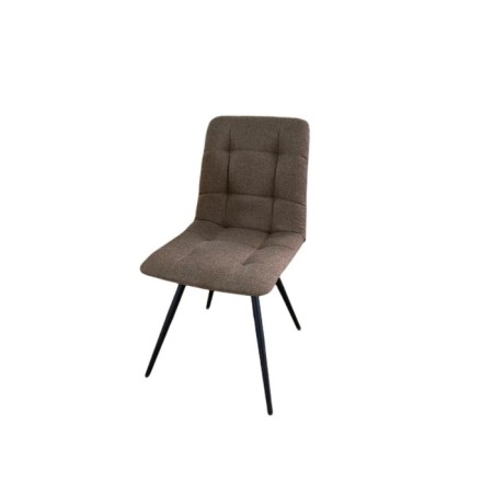 Fred chair, support cone metal black, horn, color Savana Latte