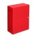 Archival folder with A4 Calligrata ties, 100 mm, micro -frong cardboard, up to 900 sheets, red
